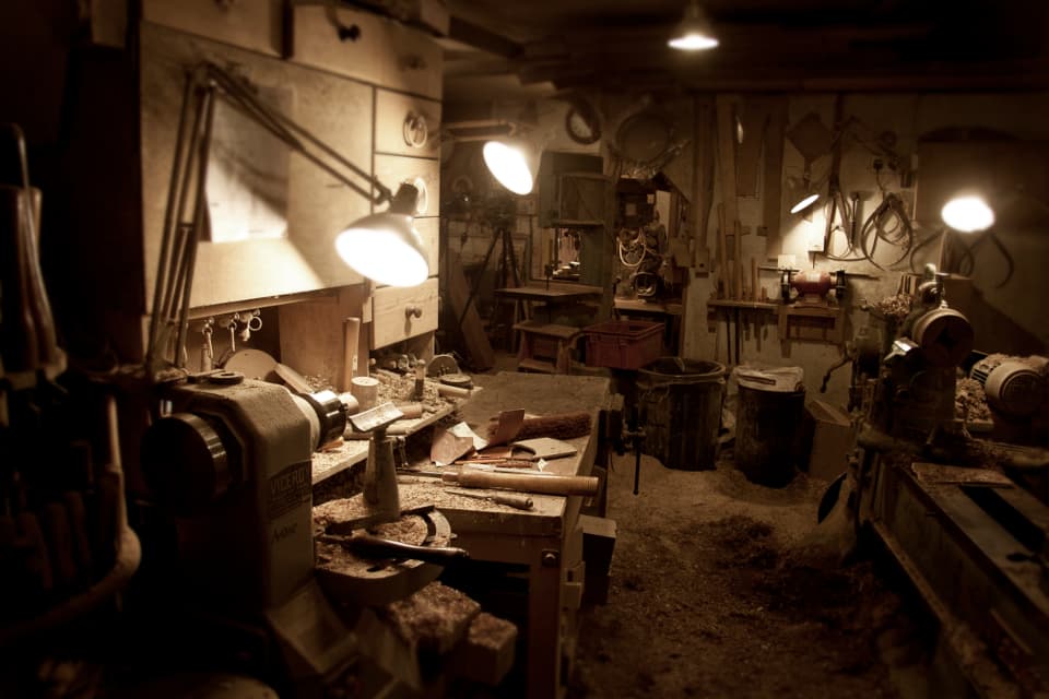 A carpenter's workshop